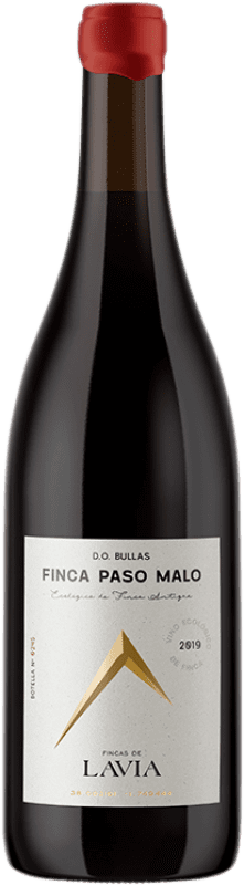 35,95 € Free Shipping | Red wine Lavia Finca Paso Malo Aged D.O. Bullas Spain Monastrell Organic Bottle 75 cl