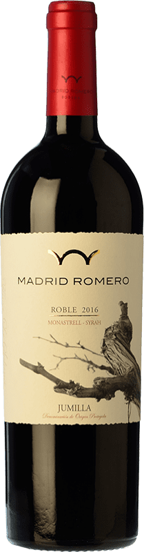 14,95 € Free Shipping | Red wine Madrid Romero Oak D.O. Jumilla Castilla la Mancha Spain Syrah, Monastrell Bottle 75 cl