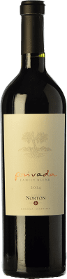 26,95 € Envío gratis | Vino Tinto Norton Colección Familiar, Blend — Mezcla Crianza I.G. Mendoza Mendoza Argentina Merlot, Cabernet Sauvignon, Malbec Botella 75 cl