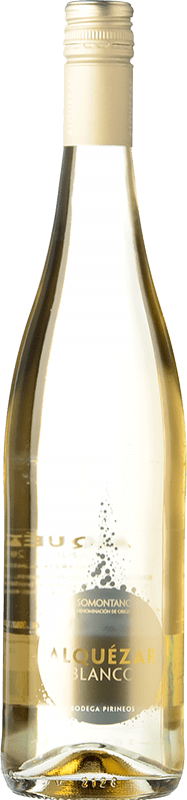7,95 € Spedizione Gratuita | Vino bianco Pirineos Alquézar Blanco D.O. Somontano Aragona Spagna Gewürztraminer Bottiglia 75 cl