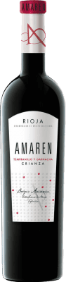 18,95 € Envio grátis | Vinho tinto Amaren Crianza D.O.Ca. Rioja La Rioja Espanha Tempranillo, Grenache Garrafa 75 cl