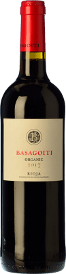 14,95 € Free Shipping | Red wine Basagoiti Roble D.O.Ca. Rioja The Rioja Spain Tempranillo, Grenache Bottle 75 cl