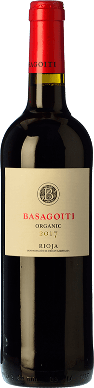 11,95 € 免费送货 | 红酒 Basagoiti 橡木 D.O.Ca. Rioja 拉里奥哈 西班牙 Tempranillo, Grenache 瓶子 75 cl