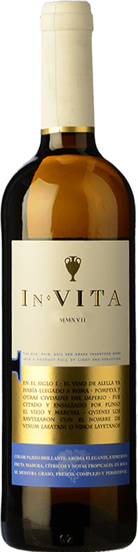 5,95 € Free Shipping | White Wine Castillo de Sajazarra In-vita Crianza — Aged D.O. Alella Spain Sauvignon, Pansa Bottle 75 cl Kosher