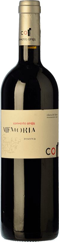 19,95 € Envoi gratuit | Vin rouge Convento de Oreja Memoria Réserve D.O. Ribera del Duero Castille et Leon Espagne Tempranillo Bouteille 75 cl