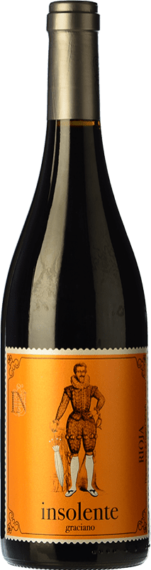9,95 € 免费送货 | 红酒 D. Mateos Insolente 橡木 D.O.Ca. Rioja 拉里奥哈 西班牙 Graciano 瓶子 75 cl