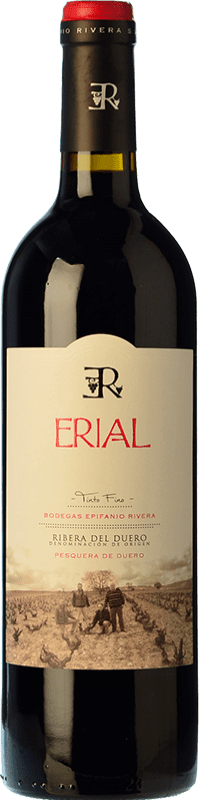 16,95 € Kostenloser Versand | Rotwein Epifanio Rivera Erial Crianza — Kurze Fassreifung I.G.P. Vino de la Tierra Ribera del Queiles Spanien Tempranillo Flasche 75 cl