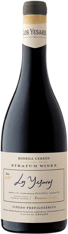 41,95 € Envoi gratuit | Vin rouge Cerrón Stratum Wines Los Yesares D.O. Jumilla Région de Murcie Espagne Monastel de Rioja Bouteille 75 cl