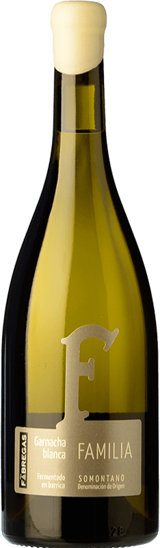 11,95 € Free Shipping | White wine Fábregas Fermentado en Barrica D.O. Somontano Aragon Spain Grenache White Bottle 75 cl