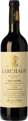 22,95 € Envio grátis | Vinho tinto Familia Chávarri Larchago Reserva D.O.Ca. Rioja La Rioja Espanha Tempranillo Garrafa 75 cl