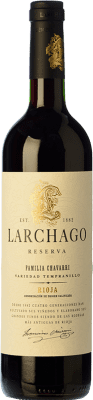 24,95 € Бесплатная доставка | Красное вино Familia Chávarri Larchago Резерв D.O.Ca. Rioja Ла-Риоха Испания Tempranillo бутылка 75 cl