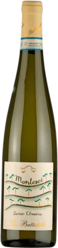 10,95 € Бесплатная доставка | Белое вино Le Battistelle Montesei D.O.C.G. Soave Classico Венето Италия Garganega бутылка 75 cl