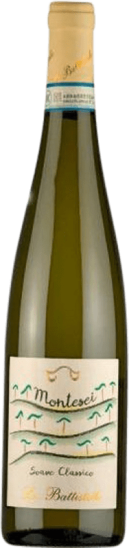 9,95 € Spedizione Gratuita | Vino bianco Le Battistelle Montesei D.O.C.G. Soave Classico Veneto Italia Garganega Bottiglia 75 cl