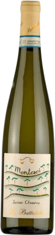 9,95 € Envío gratis | Vino blanco Le Battistelle Montesei D.O.C.G. Soave Classico Veneto Italia Garganega Botella 75 cl