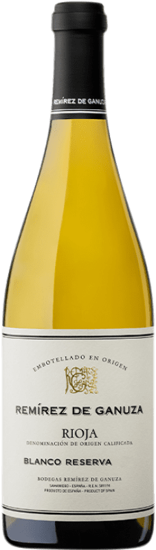 41,95 € Spedizione Gratuita | Vino bianco Remírez de Ganuza Blanco Riserva D.O.Ca. Rioja La Rioja Spagna Grenache, Viura, Malvasía Bottiglia 75 cl