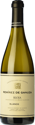 59,95 € Envio grátis | Vinho branco Remírez de Ganuza Blanco Fermentado en Barrica Crianza D.O.Ca. Rioja La Rioja Espanha Grenache, Viura, Malvasía Garrafa 75 cl