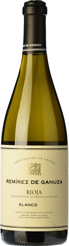 61,95 € Kostenloser Versand | Weißwein Remírez de Ganuza Holzfassveredelter D.O.Ca. Rioja La Rioja Spanien Garnacha — Grenache, Viura, Malvasia Flasche 75 cl
