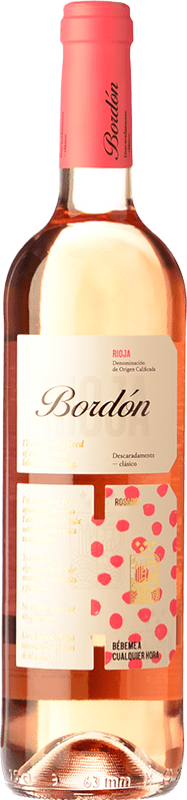 5,95 € Kostenloser Versand | Roséwein Bodegas Franco Españolas Bordón D.O.Ca. Rioja La Rioja Spanien Garnacha — Grenache, Viura Flasche 75 cl