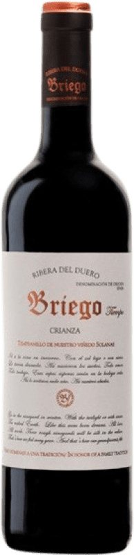 13,95 € 免费送货 | 红酒 Briego Tiempo 岁 D.O. Ribera del Duero 卡斯蒂利亚莱昂 西班牙 Tempranillo 瓶子 75 cl