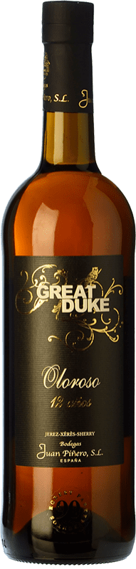 19,95 € 送料無料 | 強化ワイン Juan Piñero Oloroso Great Duke D.O. Manzanilla-Sanlúcar de Barrameda Sanlúcar de Barrameda スペイン Palomino Fino 12 年 ボトル 75 cl