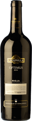 47,95 € 送料無料 | 赤ワイン Lagunilla Optimus 高齢者 D.O.Ca. Rioja ラ・リオハ スペイン Tempranillo, Merlot, Syrah, Cabernet Sauvignon ボトル 75 cl