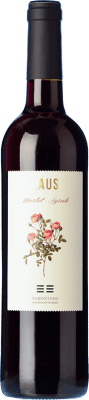 7,95 € Spedizione Gratuita | Vino rosso Laus Tinto Giovane D.O. Somontano Aragona Spagna Merlot, Syrah Bottiglia 75 cl