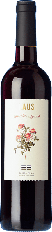 7,95 € Бесплатная доставка | Красное вино Laus Tinto Молодой D.O. Somontano Арагон Испания Merlot, Syrah бутылка 75 cl