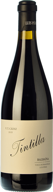 21,95 € Free Shipping | Red wine Luis Pérez Balbaina Aged I.G.P. Vino de la Tierra de Cádiz Andalusia Spain Tintilla Bottle 75 cl