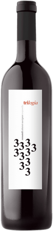 12,95 € 免费送货 | 红酒 Casa Los Frailes Trilogía D.O. Valencia 巴伦西亚社区 西班牙 Tempranillo, Cabernet Sauvignon, Monastrell 瓶子 75 cl