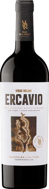13,95 € 免费送货 | 红葡萄酒 Más Que Vinos Ercavio 限量版 Crianza — 陈酿 I.G.P. Vino de la Tierra de Castilla Toledo 西班牙 Tempranillo — 丹魄 Eco — 生态 有机 天然 瓶装 75 cl