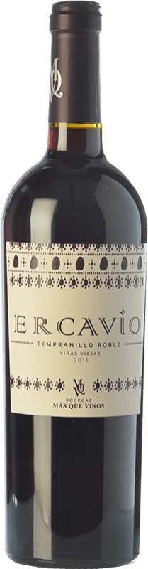 10,95 € 免费送货 | 红酒 Más Que Vinos Ercavio 橡木 I.G.P. Vino de la Tierra de Castilla 卡斯蒂利亚 - 拉曼恰 西班牙 Tempranillo 瓶子 75 cl