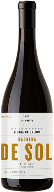 38,95 € Envío gratis | Vino tinto Rico Nuevo Viticultores Barrera del Sol D.O.P. Cebreros Castilla y León España Garnacha Tintorera Botella 75 cl