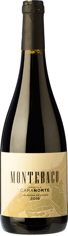 29,95 € Free Shipping | Red wine Montebaco Cara Norte Aged D.O. Ribera del Duero Castilla y León Spain Tempranillo Bottle 75 cl