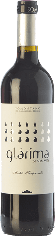 6,95 € Free Shipping | Red wine Sommos Glárima Tinto Young D.O. Somontano Aragon Spain Tempranillo, Merlot, Syrah, Cabernet Sauvignon Bottle 75 cl