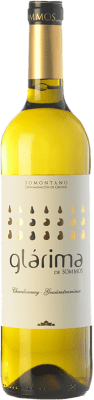 6,95 € Spedizione Gratuita | Vino Bianco Sommos Glárima Gewürztraminer Chardonnay D.O. Somontano Aragona Spagna Chardonnay, Gewürztraminer 75 cl