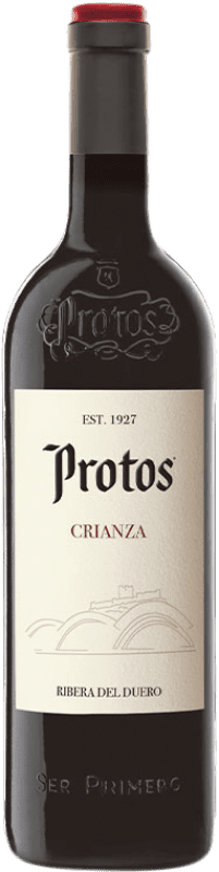 36,95 € Free Shipping | Red wine Protos Aged D.O. Ribera del Duero Castilla y León Spain Tempranillo Magnum Bottle 1,5 L