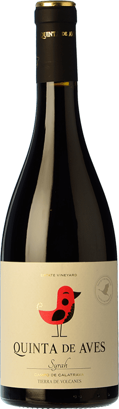 9,95 € Envío gratis | Vino tinto Quinta de Aves Roble I.G.P. Vino de la Tierra de Castilla Castilla la Mancha España Syrah Botella 75 cl
