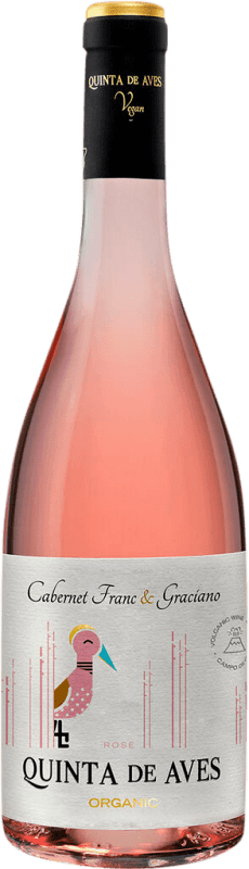 15,95 € Envío gratis | Vino Rosado Quinta de Aves I.G.P. Vino de la Tierra de Castilla Castilla la Mancha España Graciano, Cabernet Franc 75 cl
