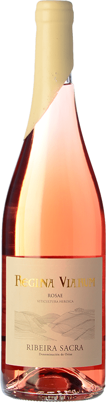 15,95 € Spedizione Gratuita | Vino Rosato Regina Viarum Rosae Giovane D.O. Ribeira Sacra Galizia Spagna Mencía 75 cl
