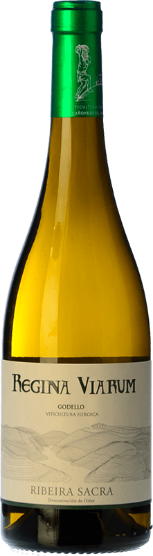 16,95 € Spedizione Gratuita | Vino bianco Regina Viarum Crianza D.O. Ribeira Sacra Galizia Spagna Godello Bottiglia 75 cl