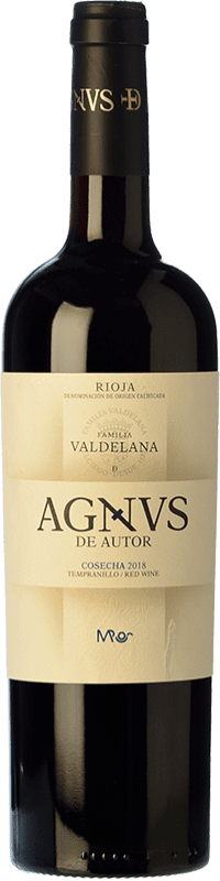 12,95 € Envio grátis | Vinho tinto Valdelana Agnvs Jovem D.O.Ca. Rioja La Rioja Espanha Tempranillo Garrafa 75 cl
