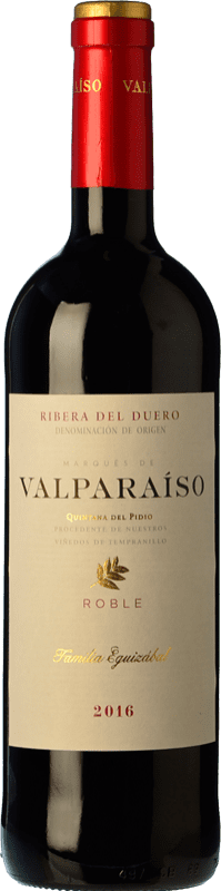 12,95 € 免费送货 | 红酒 Valparaíso 橡木 D.O. Ribera del Duero 卡斯蒂利亚莱昂 西班牙 Tempranillo 瓶子 75 cl