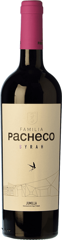 9,95 € Free Shipping | Red wine Viña Elena Familia Pacheco Oak D.O. Jumilla Castilla la Mancha Spain Syrah Bottle 75 cl