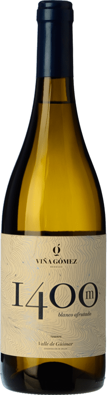 14,95 € Envoi gratuit | Vin blanc Viña Gómez 1400M Blanco Afrutado Crianza D.O. Valle del Güímar Iles Canaries Espagne Muscat d'Alexandrie, Listán Blanc Bouteille 75 cl