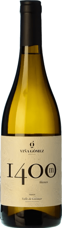 17,95 € Free Shipping | White Wine Viña Gómez 1400M Crianza — Aged D.O. Valle del Güímar Canary Islands Spain Listán, Moscatel — Muscat 75 cl