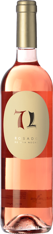 7,95 € Kostenloser Versand | Rosé-Wein La Legua 7L Rosado de una Noche D.O. Cigales Kastilien und León Spanien Tempranillo, Grenache, Cabernet Sauvignon Flasche 75 cl