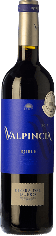 9,95 € Бесплатная доставка | Красное вино Valpincia Дуб D.O. Ribera del Duero Кастилия-Леон Испания Tempranillo бутылка 75 cl