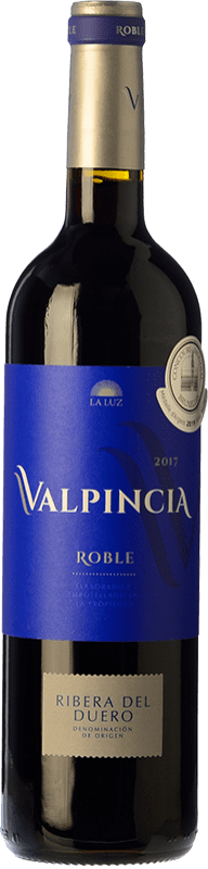 9,95 € Spedizione Gratuita | Vino Rosso Valpincia Rovere D.O. Ribera del Duero Castilla y León Spagna Tempranillo 75 cl