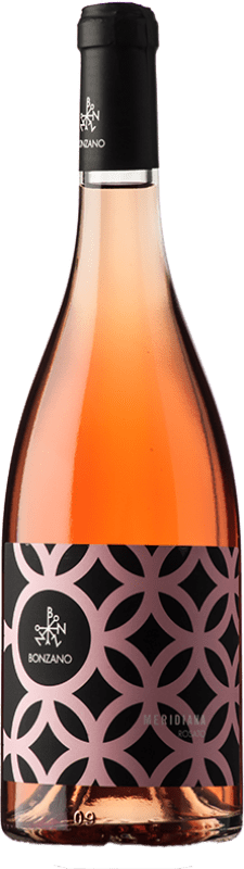 15,95 € Kostenloser Versand | Rosé-Wein Bonzano Meridiana Jung D.O.C. Piedmont Piemont Italien Bacca Rot Flasche 75 cl