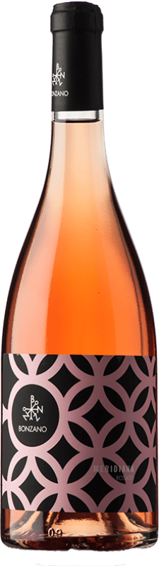 15,95 € Spedizione Gratuita | Vino rosato Bonzano Meridiana Giovane D.O.C. Piedmont Piemonte Italia Bacca Rossa Bottiglia 75 cl